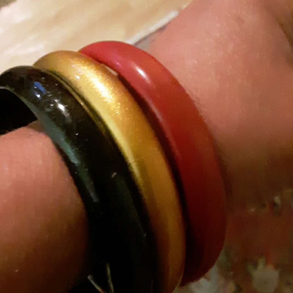 Vintage Lucite Bangle Bracelets